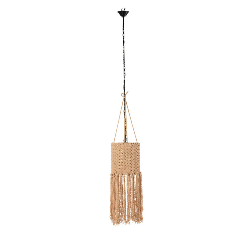 Lámpara colgante retro beige de macramé Jolipa Macrame - Imagen 2