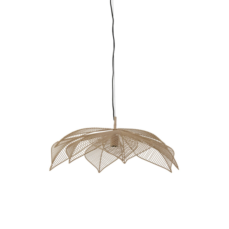 Lámpara colgante retro beige en forma de flor Light and Living Pavas - Imagen 2