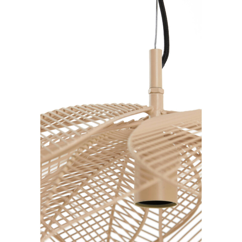 Lámpara colgante retro beige en forma de flor Light and Living Pavas - Imagen 3