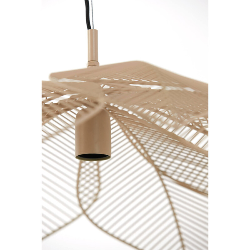 Lámpara colgante retro beige en forma de flor Light and Living Pavas - Imagen 3