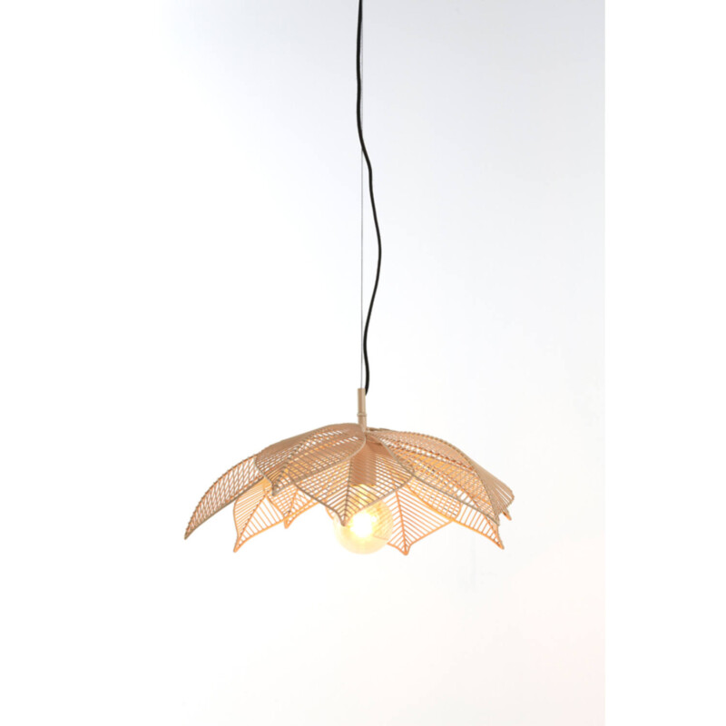 Lámpara colgante retro beige en forma de flor Light and Living Pavas - Imagen 5