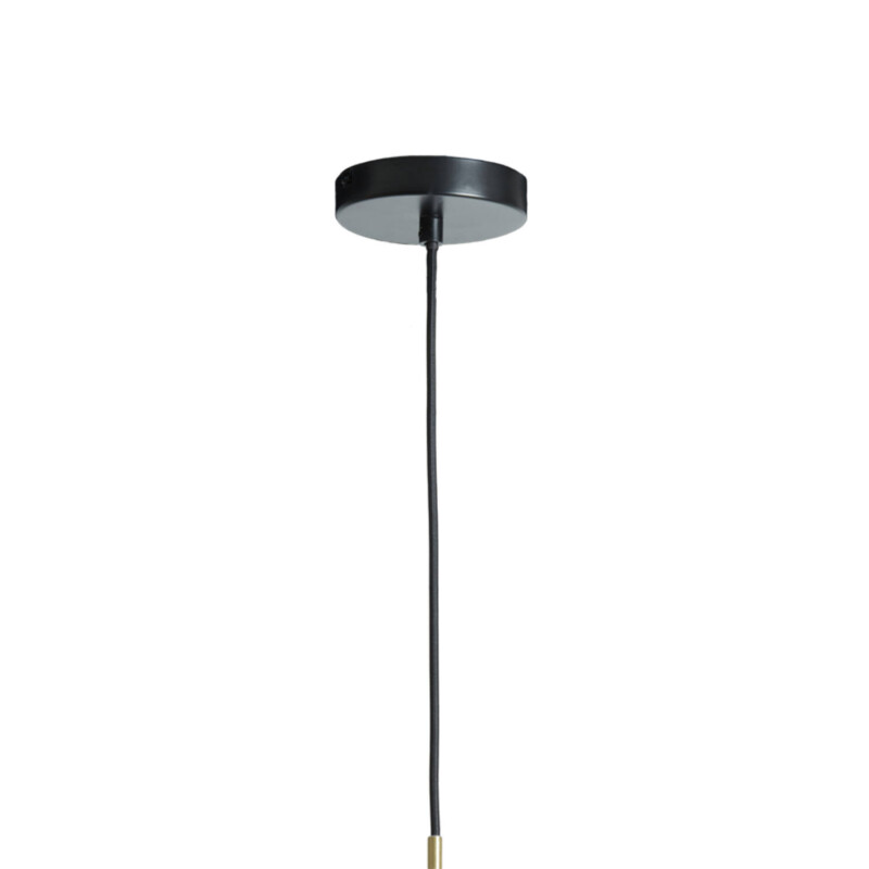 Lámpara colgante retro de vidrio ahumado negro Light and Living Solly - Imagen 4