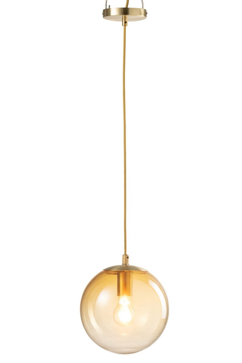 Lámpara colgante retro esférica dorada Jolipa Orb - Imagen 4