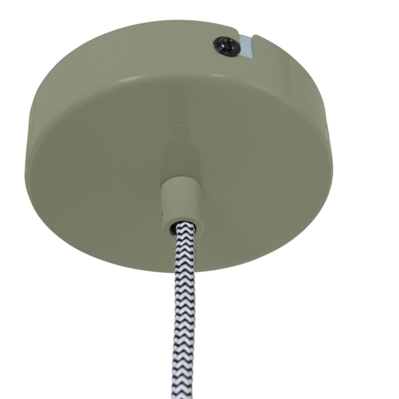 Lámpara colgante de metal verde industrial Mexlite Nove - Imagen 6