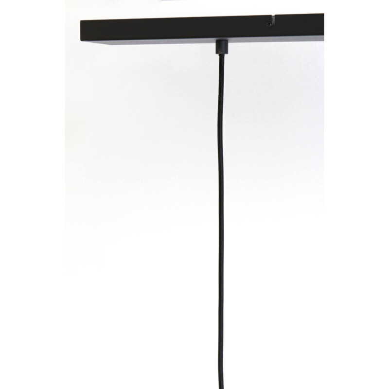 Lámpara colgante retro negra con tres puntos de luz Light and Living Lekar - Imagen 7