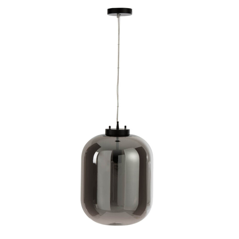 Lámpara colgante retro negra de vidrio ahumado Jolipa Wally - Imagen 2