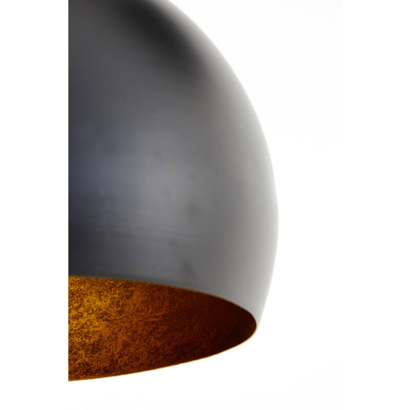 Lámpara colgante retro negra y dorada esférica Light and Living Jaicey - Imagen 4