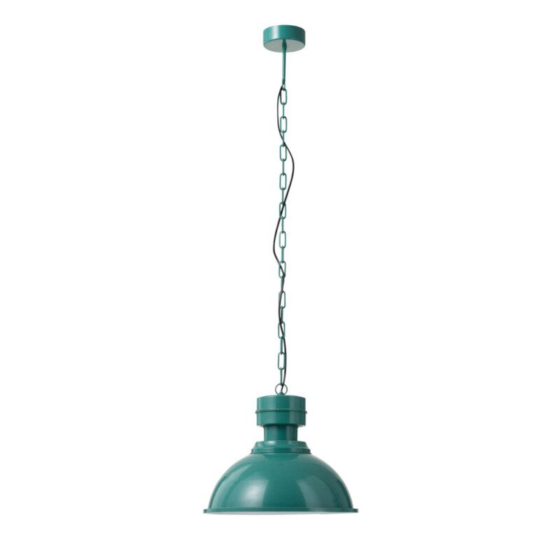 Lámpara colgante retro verde con cadena Jolipa Phoebe - Imagen 2