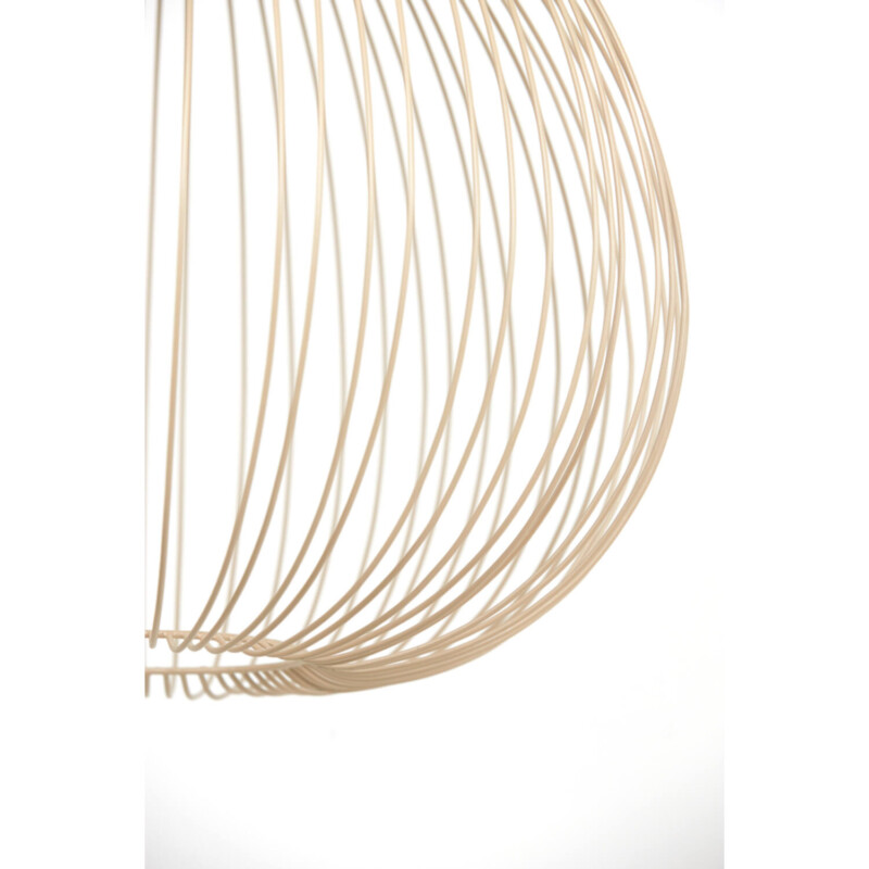 Lámpara colgante rústica beige en forma de esfera Light and Living Rilana - Imagen 4