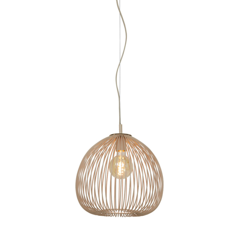 Lámpara colgante rústica beige en forma de esfera Light and Living Rilana - Imagen 8