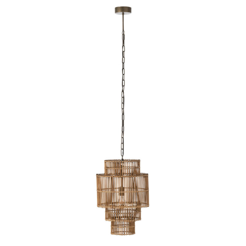 Lámpara colgante rústica de madera beige forma de grifo Jolipa Max - Imagen 2