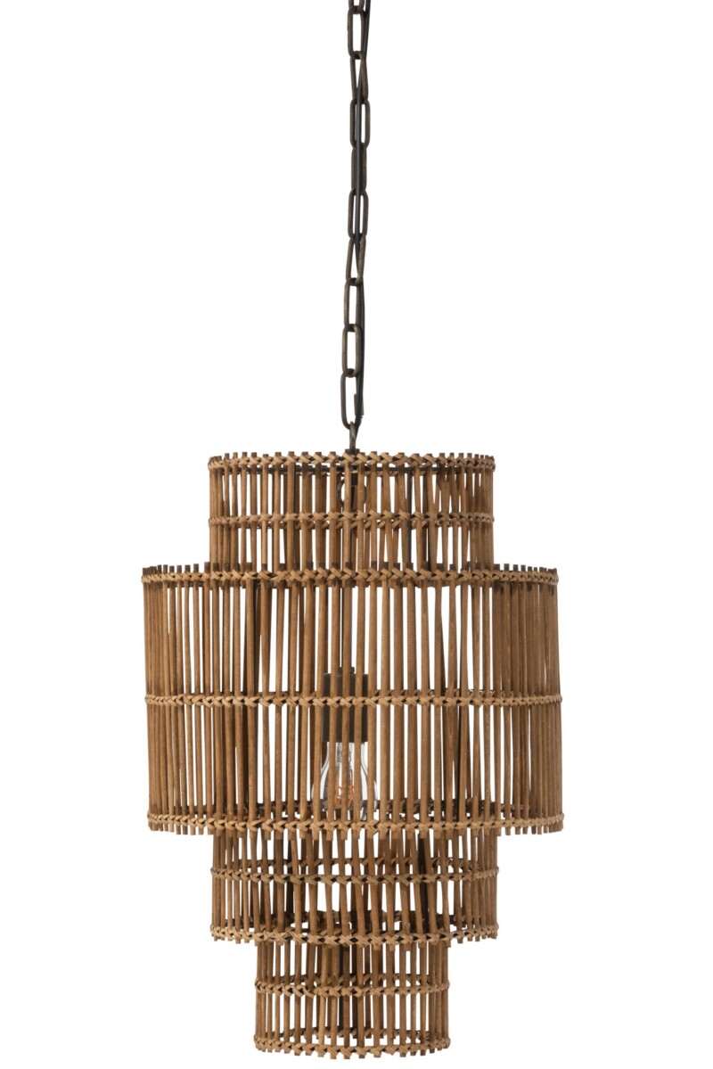 Lámpara colgante rústica de madera beige forma de grifo Jolipa Max - Imagen 5