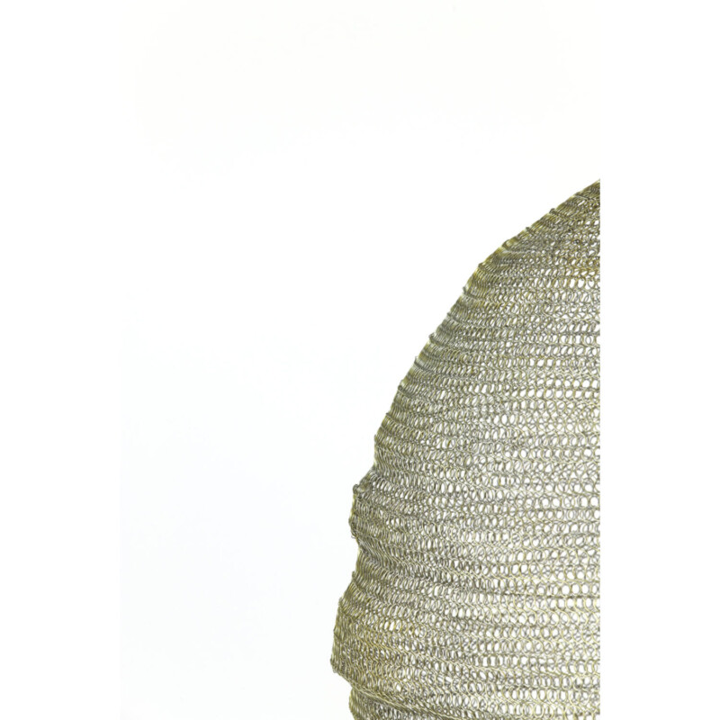 Lámpara colgante rústica dorada con textil Light and Living Nikki - Imagen 3