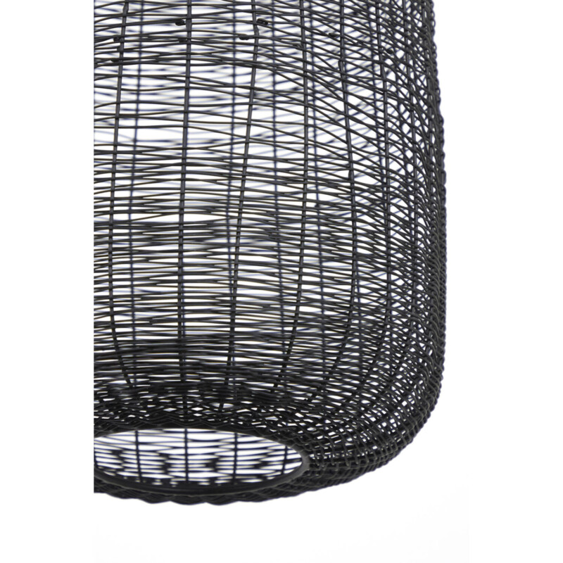 Lámpara colgante rústica negra con tres puntos de luz Light and Living Lekang - Imagen 3