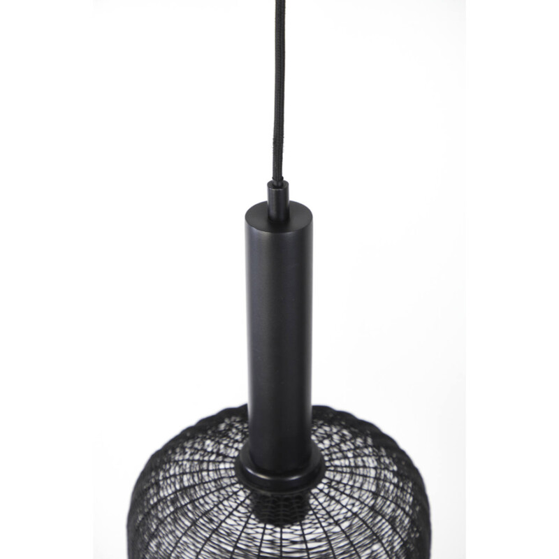 Lámpara colgante rústica negra con tres puntos de luz Light and Living Lekang - Imagen 5