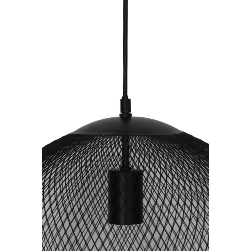 Lámpara colgante rústica negra en forma de esfera Light and Living Reilley - Imagen 3