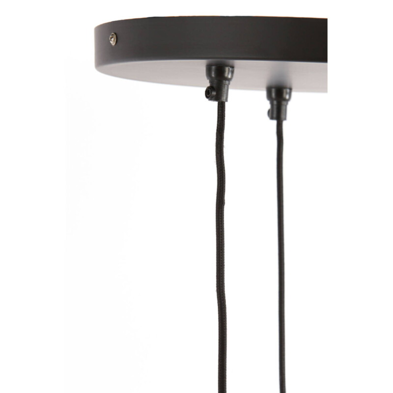 Lámpara colgante rústica negra en forma de huevo trío Light and Living Yaelle - Imagen 6