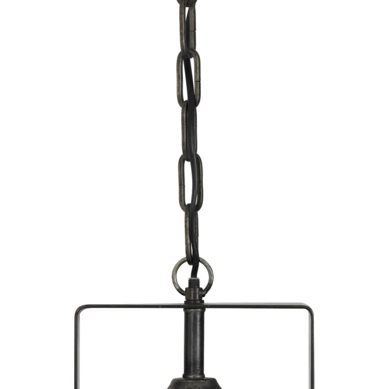 Lámpara colgante rústica negra en forma de lámpara de barco Light and Living AMY - Imagen 8