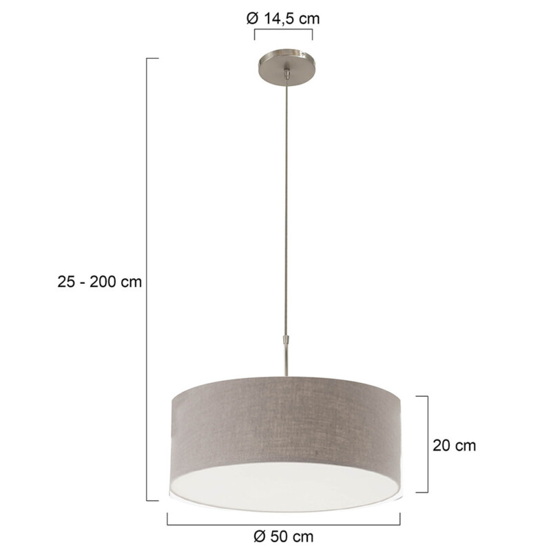 Lámpara colgante topo Steinhauer Stresa, 50 cm - Imagen 6