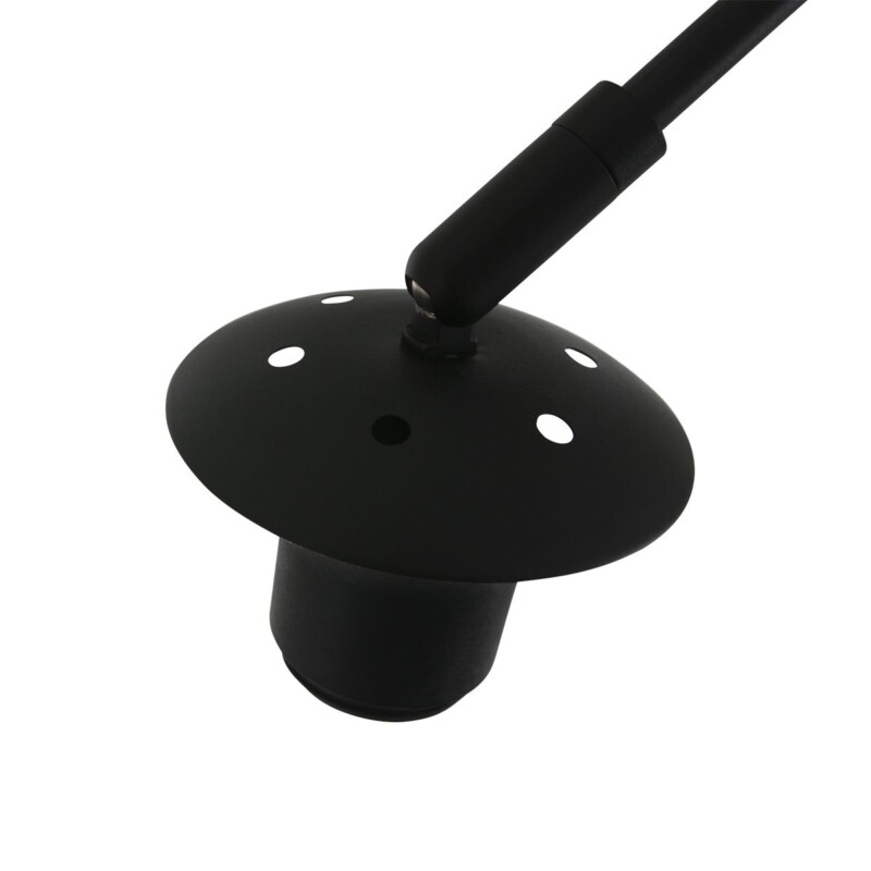 Lámpara curva ajustable con tulipa étnica Steinhauer Sparkled light naturel y negro - Imagen 4