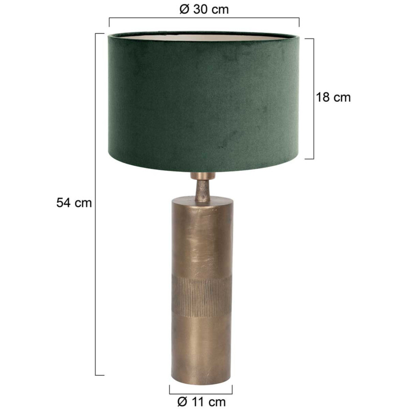 Lámpara de aparador bronce Steinhauer Bassiste verde - Imagen 7