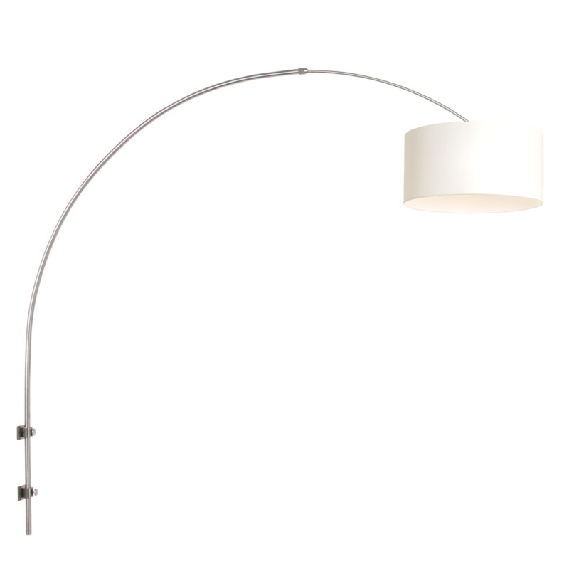 Lámpara de arco/ pared  Steinhauer Sparkled light acero y blanco - Imagen 2