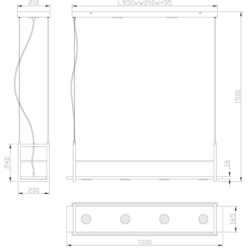 Lámpara de comedor seis luces Steinhauer Tør - Imagen 6