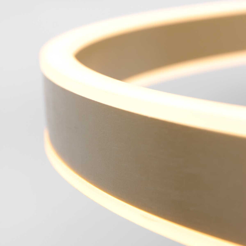 Lámpara colgante de diseño en forma de anillo dorado Steinhauer Ringlux - Imagen 11