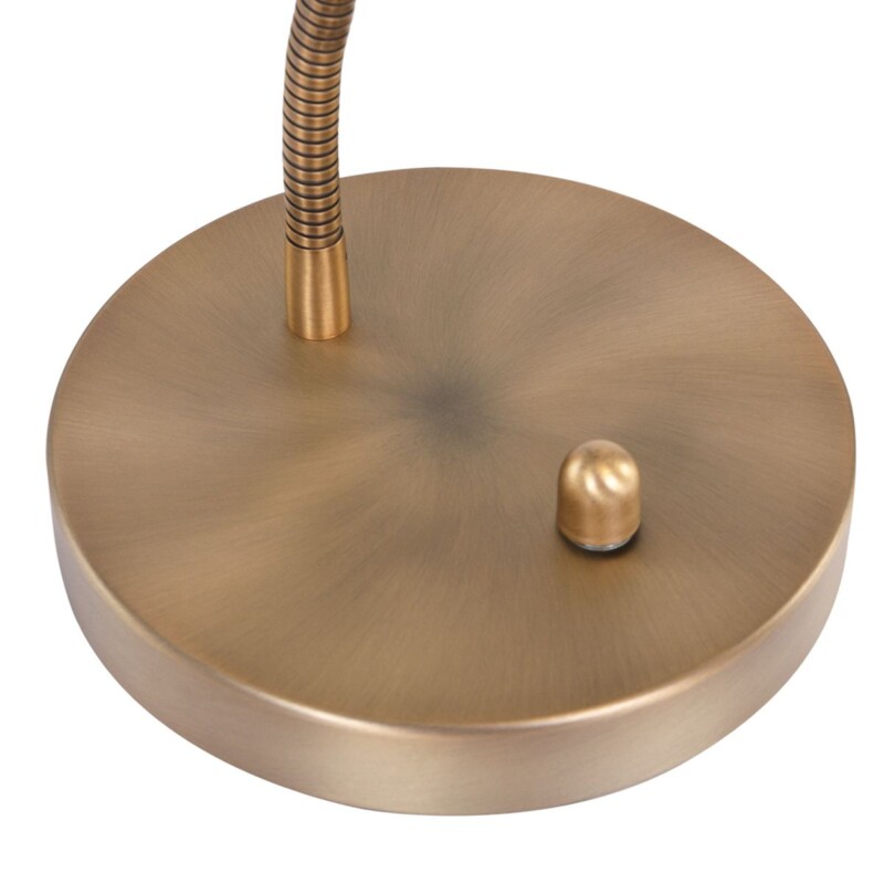 Lámpara de mesa clásica redonda de bronce con brazo ajustable Mexlite Biron - Imagen 10