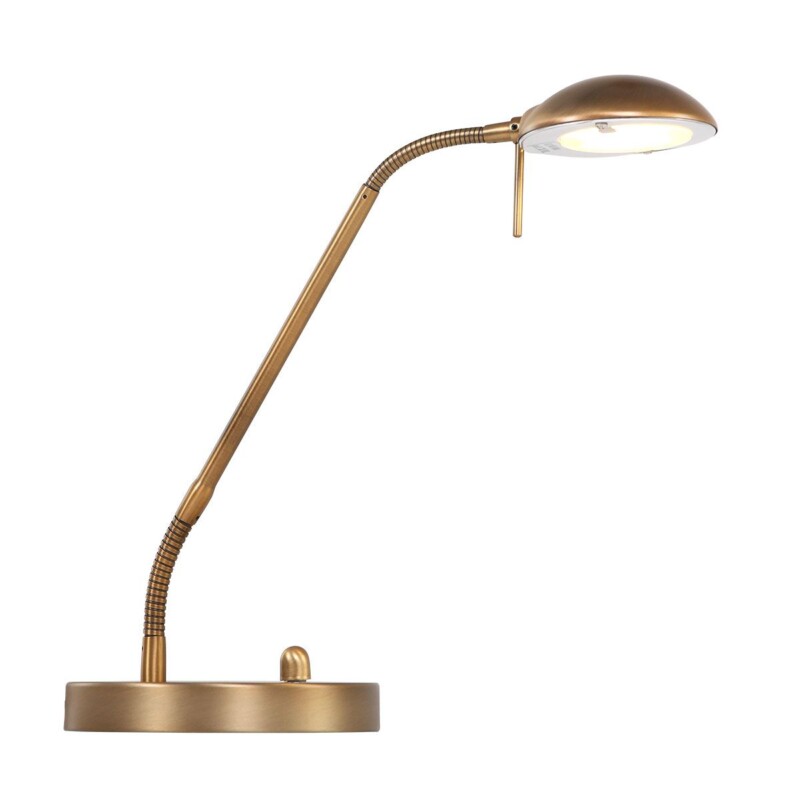 Lámpara de mesa clásica redonda de bronce con brazo ajustable Mexlite Biron - Imagen 13