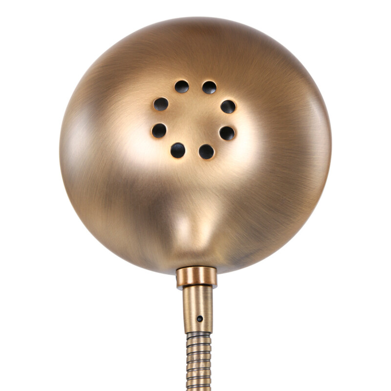 Lámpara de mesa clásica redonda de bronce con brazo ajustable Mexlite Biron - Imagen 5