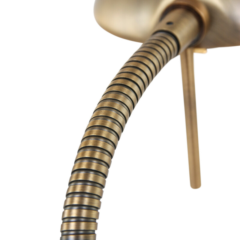 Lámpara de mesa clásica redonda de bronce con brazo ajustable Mexlite Biron - Imagen 6
