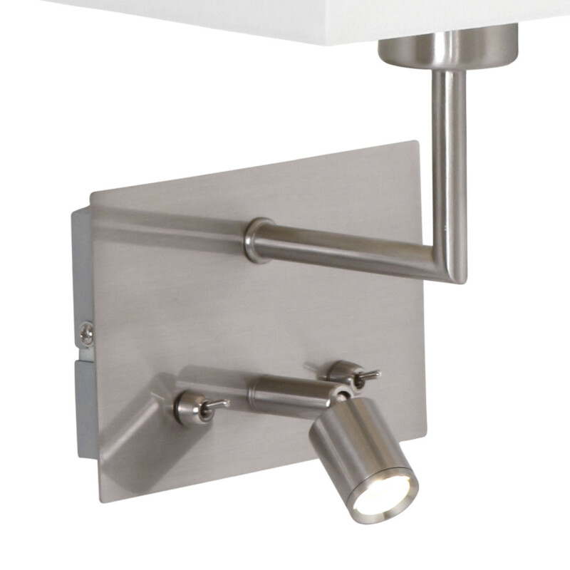 Aplique de pared de metal y tela moderna Mexlite Nouveau - Imagen 4