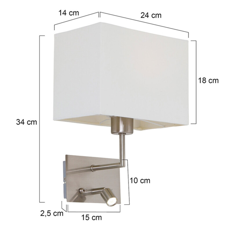 Aplique de pared de metal y tela moderna Mexlite Nouveau - Imagen 6