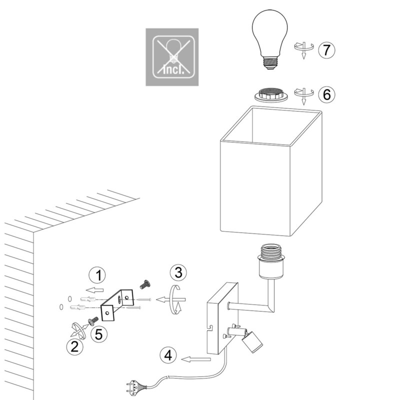 Aplique de pared de metal y tela moderna Mexlite Nouveau - Imagen 8