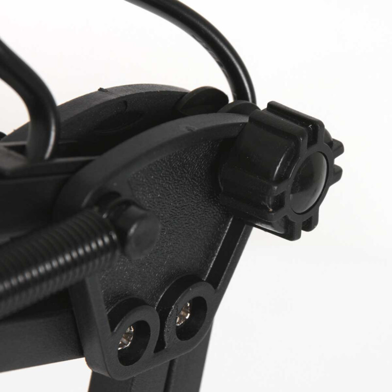 Lámpara de mesa industrial negra flexible Mexlite Study - Imagen 15