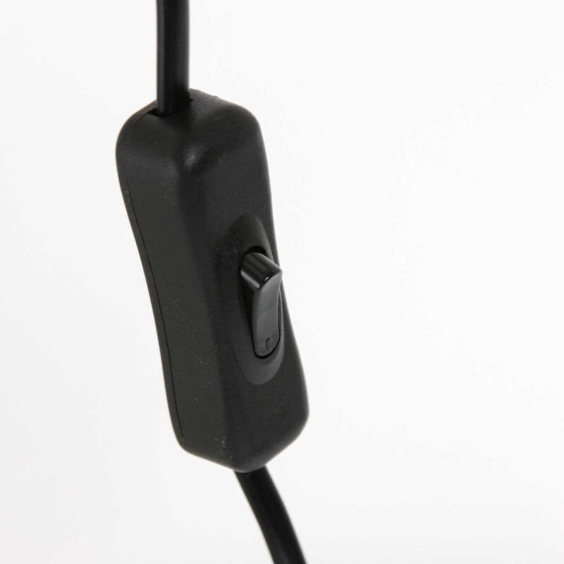 Lámpara de mesa industrial negra flexible Mexlite Study - Imagen 19