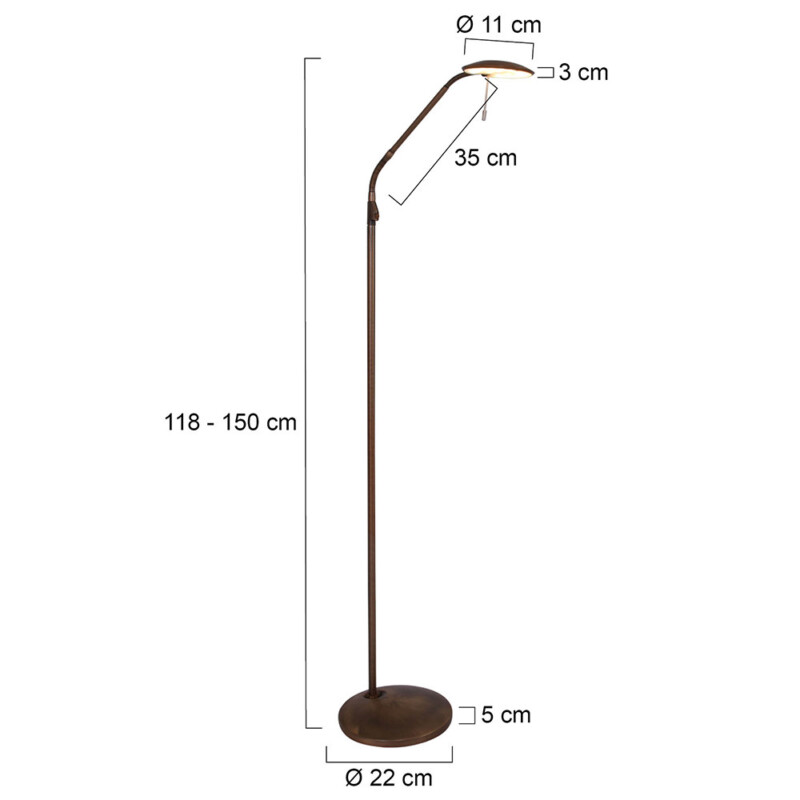Lámpara de lectura clásica Steinhauer Zenith LED - Imagen 7