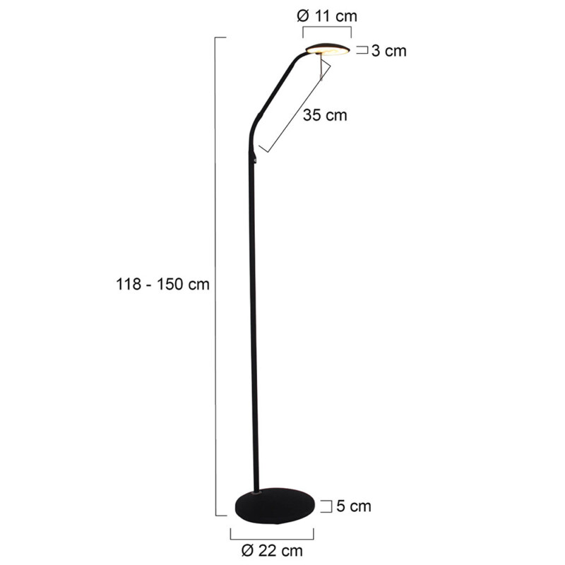 Lámpara de lectura LED Steinhauer Zenith, negro - Imagen 8