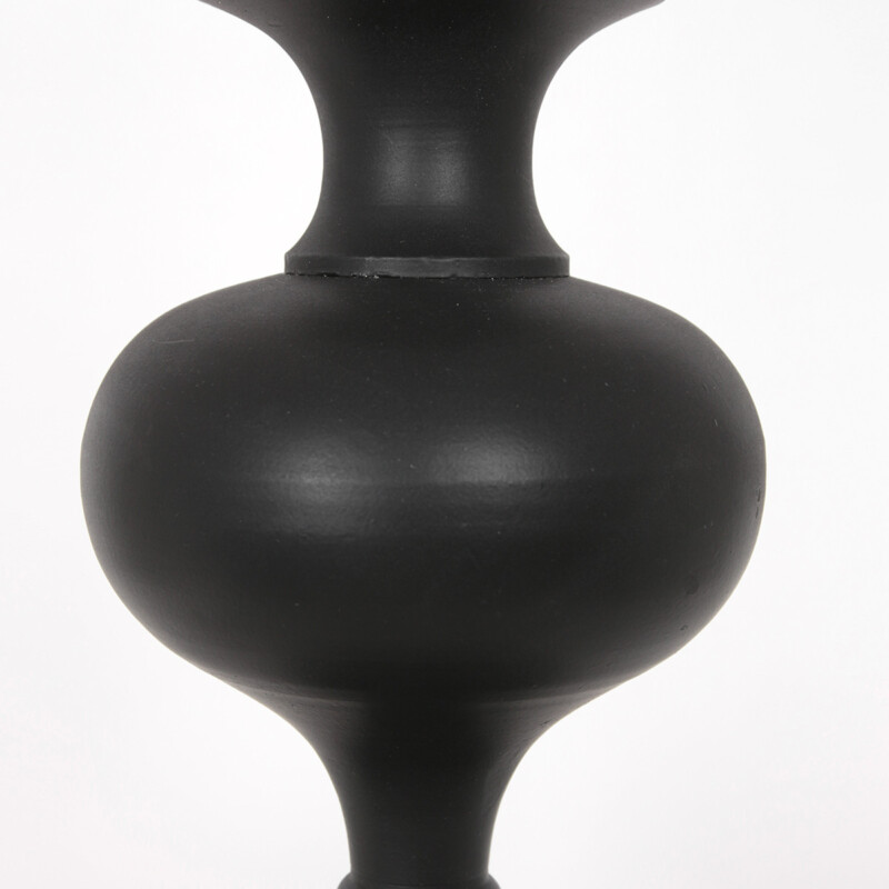Lámpara de mesa alta en negro con tulipa étnica Anne Light & Home Lyons naturel y negro - Imagen 11