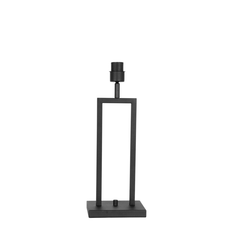 Lámpara de mesa alta en negro con tulipa étnica Steinhauer Stang naturel y negro - Imagen 2
