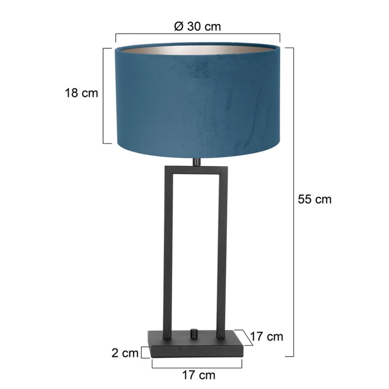 lampara-de-mesa-azul-moderna-steinhauer-stang-8215zw-7