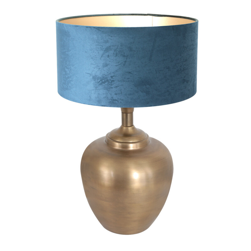 Lámpara de mesa azul Steinhauer Brass bronce - Imagen 2