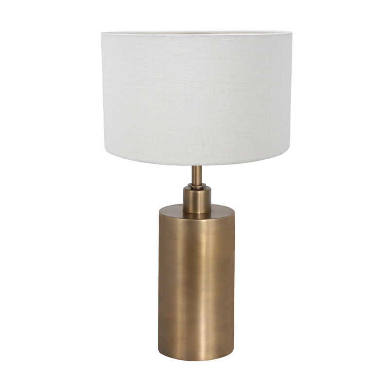 Lámpara de mesa bronce Steinhauer Brass blanca - Imagen 2