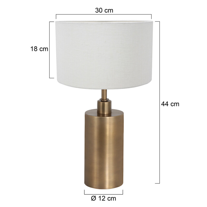 lampara-de-mesa-bronce-steinhauer-brass-blanca-7311br-7