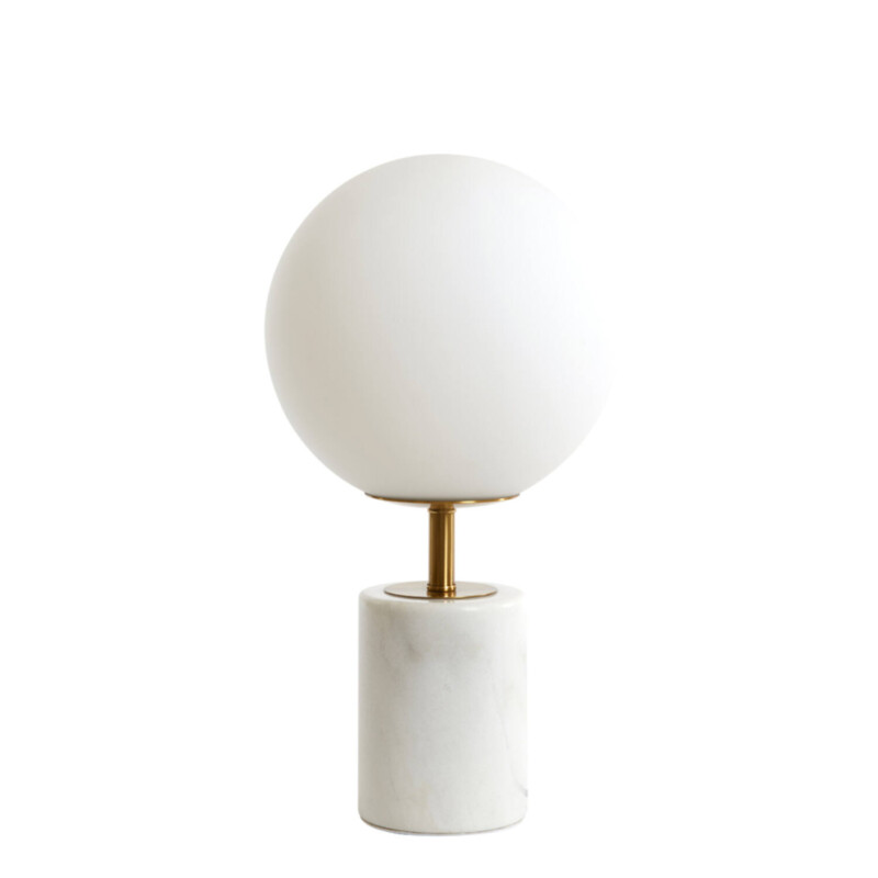 Lámpara de mesa clásica con bola blanca Light and Living Medina - Imagen 2