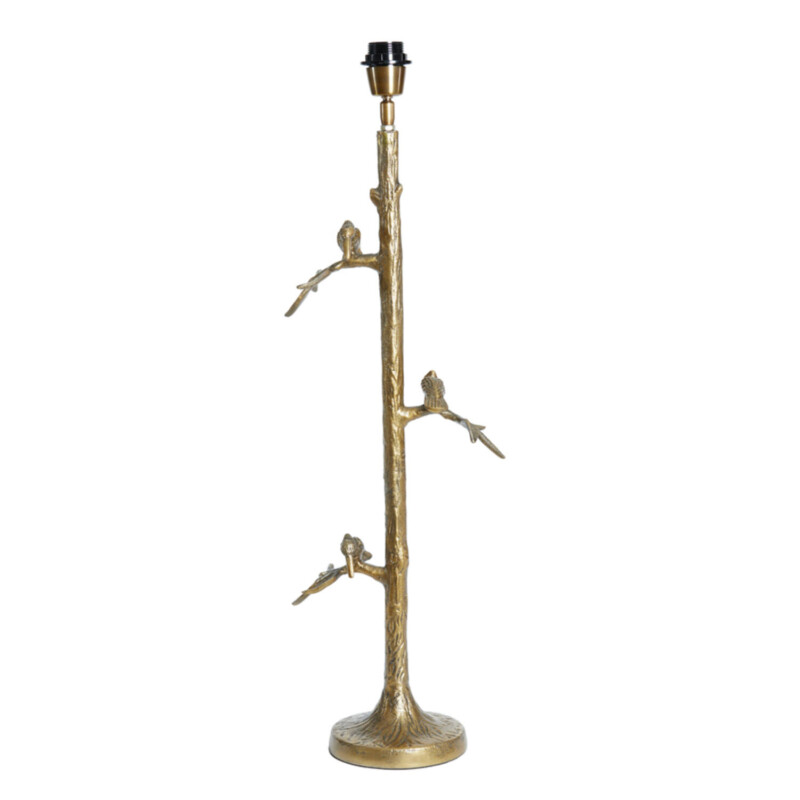 Lámpara de mesa clásica dorada con aves Light and Living Branch - Imagen 2