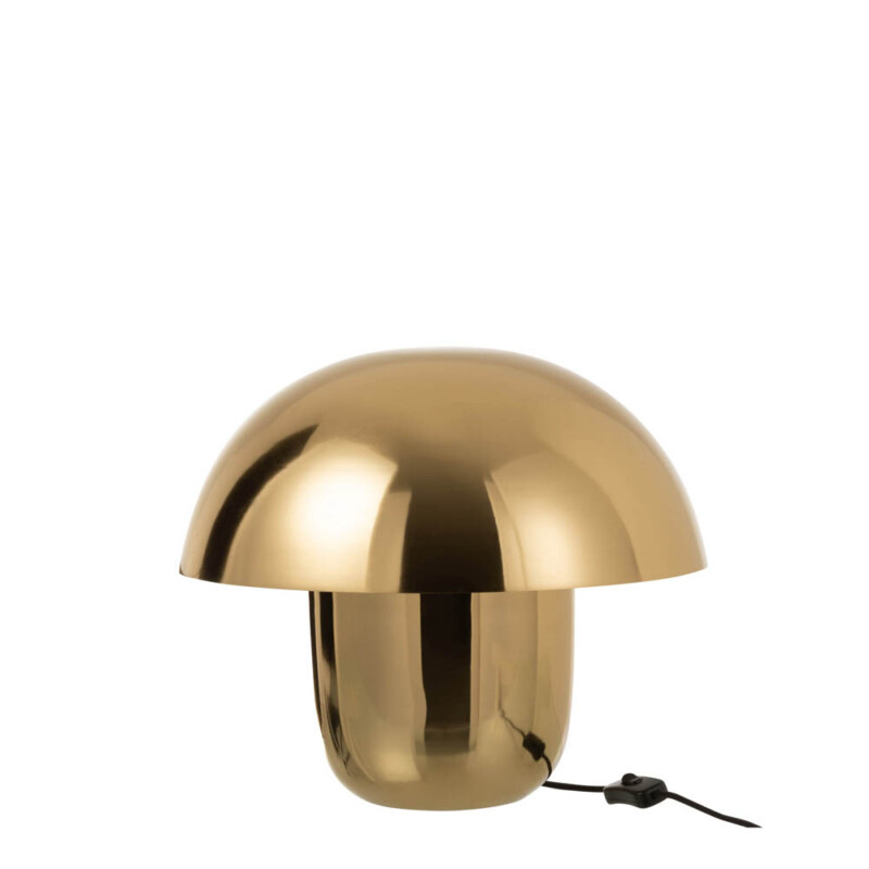 Lámpara de mesa clásica dorada forma de seta Jolipa Mushroom - Imagen 2