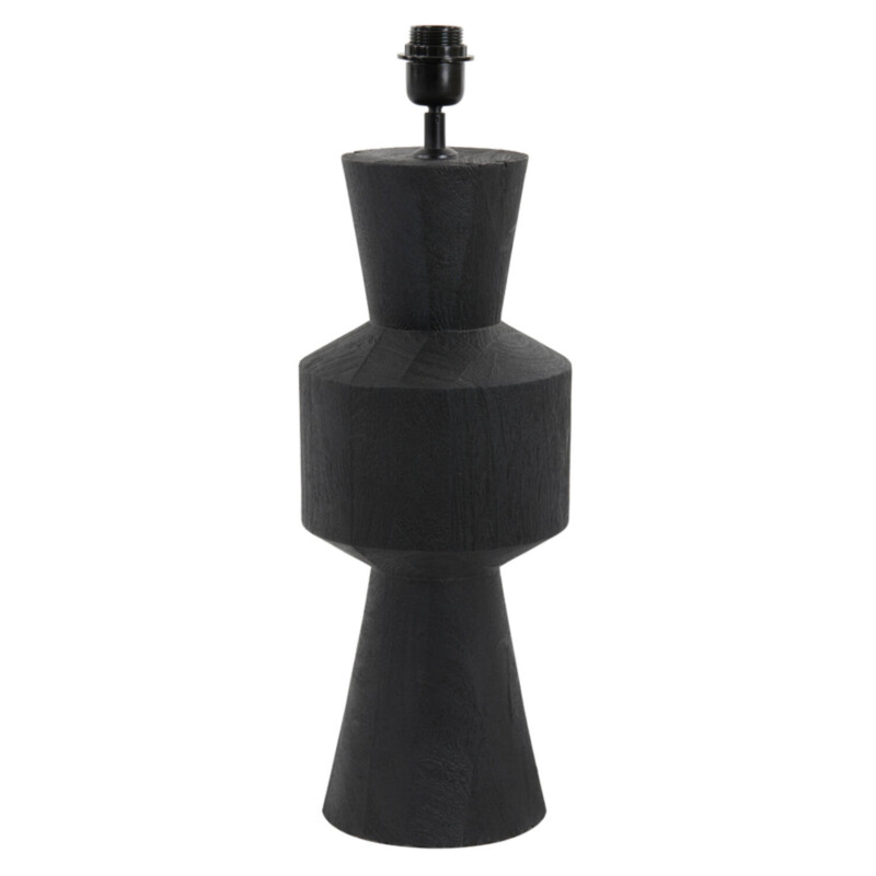 Lámpara de mesa clásica negra de madera Light and Living Gregor - Imagen 2