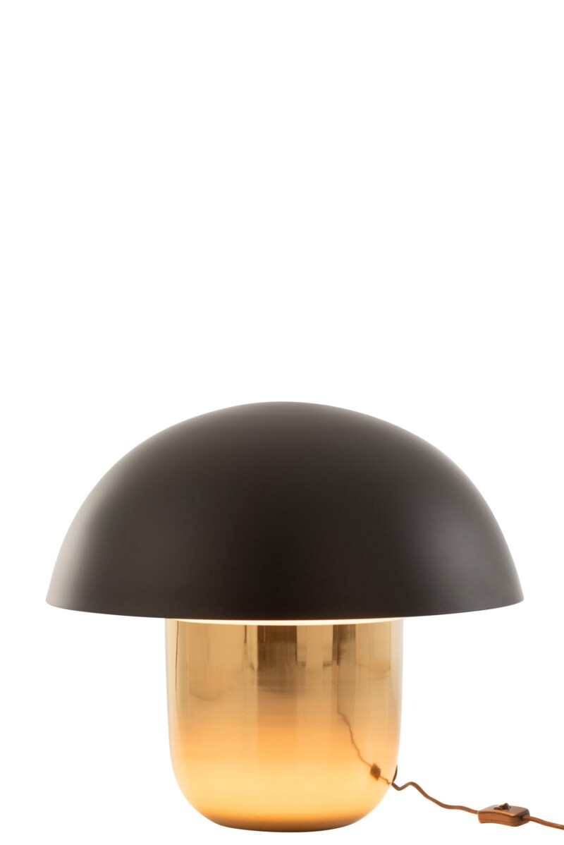 lampara-de-mesa-clasica-seta-dorada-con-negro-jolipa-mushroom-15658-3